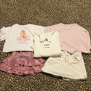 Zara Girls Size 11-12 Bundle Pink/Cream